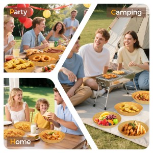 Air Fryer Paper Liners, 125Pcs Parchment Paper, Air Fryer Liners Disposable for Microwave, Non-Stick Air Fryer Liner Round Free of Bleach (8IN)