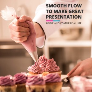 Disposable Piping Bags 12 Inch - 100 Anti Burst Pastry Bags - Icing Piping Bags for Frosting - Ideal for Cakes and Cookies Decoration