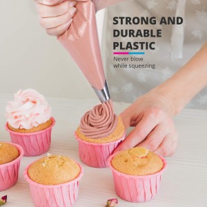 Disposable Piping Bags 12 Inch - 100 Anti Burst Pastry Bags - Icing Piping Bags for Frosting - Ideal for Cakes and Cookies Decoration