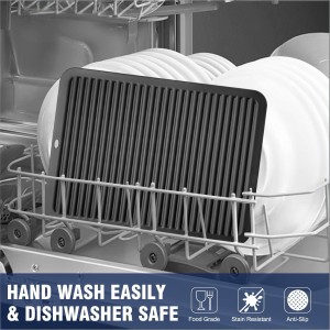 Large Silicone Trivet 16x12 Inch, Trivets for Hot Pots and Pans, Heat Resistant Pot Holders Hot Pads for Kitchen Quartz Countertops, Hot Dishes, 2 Pack