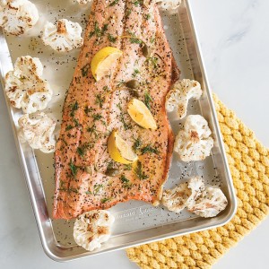 2-Pack Half Sheet - USA Made Aluminum Commercial Quality Sheet Pan for Baking or Roasting, Encapsulated Galvanized Steel Rim Prevents Warping