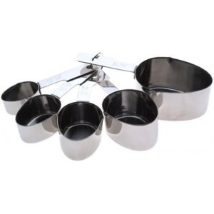 Norpro Set Stainless Steel 5 Piece Measuring Cup, One Size, (3057)