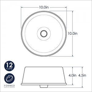 Nordic Ware Angel Food Cake Pan, 16 Cups