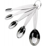 Stainless Steel Measuring Spoon Set Silver, Standard