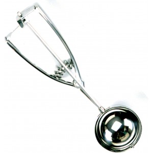 Norpro stainless steel scoop, 56MM (4 Tablespoons), As Shown