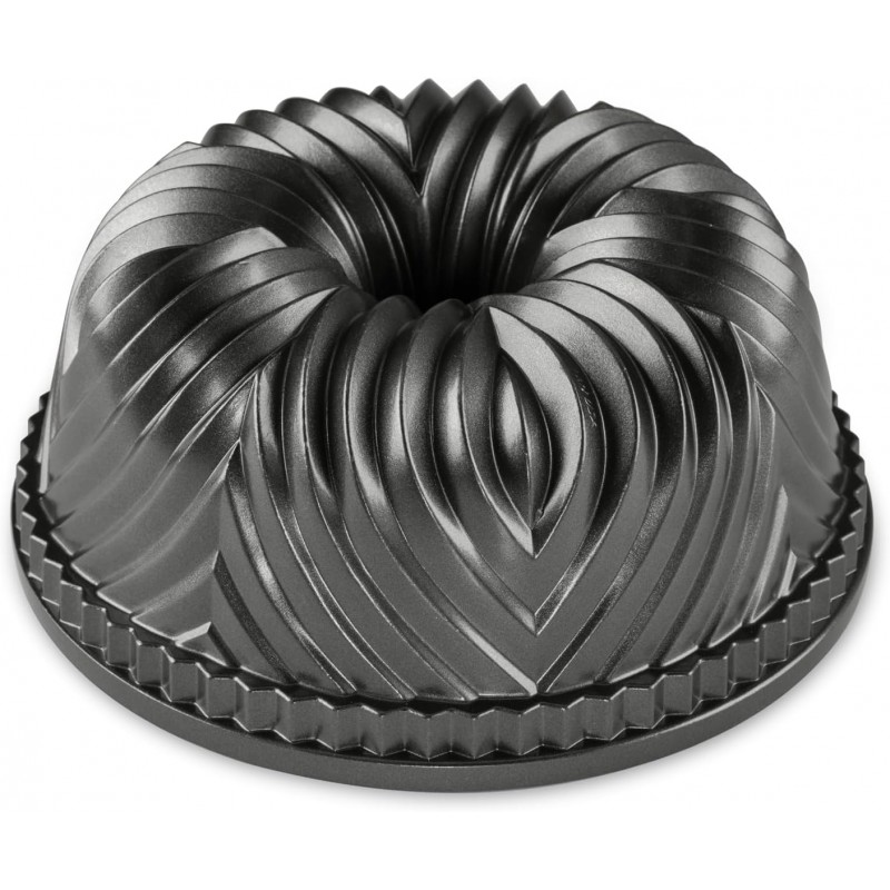 Nordic Ware Bavaria Bundt Pan, 10-Cup, Graphite