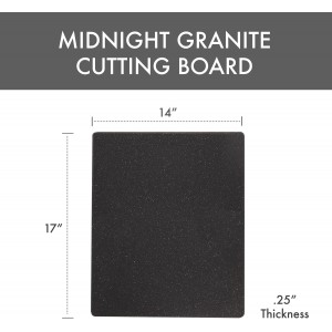 Superboard Reversible Pastry Board, 14 x 17 Inches, Midnight Granite Color - Dishwasher Safe, Plastic, Ideal for Baking and Food Prep