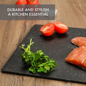 Superboard Reversible Pastry Board, 14 x 17 Inches, Midnight Granite Color - Dishwasher Safe, Plastic, Ideal for Baking and Food Prep