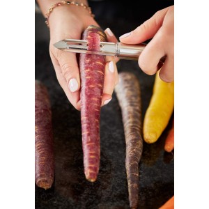 Rosle Stainless Steel Round-Handle Peeler, 7.3-inch