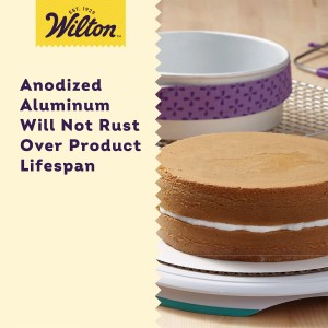 Wilton Aluminum Round Cake Pan Set, Durable Anodized, Bakeware for Tiered & Layered Cakes, Even Heating, Rust-Resistant, Professional Cake Baking Pans, 9 x 2 in, Pack of 2