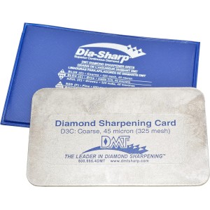 Diamond Machining Technology (DMT) Dia-Sharp Diamond Sharpening Stone Credit Card, Extra Fine, Fine & Coarse, 3 Pack