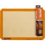 Silpat Premium Non-Stick Silicone Baking Mat, Half Sheet Size, 11-5/8 x 16-1/2, Orange