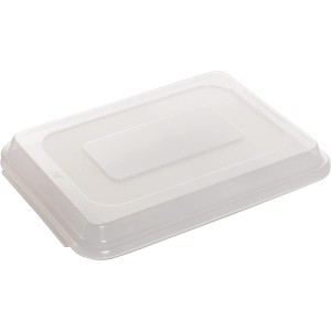 Nordic Ware Natural Aluminum Commercial Cake Pan with Lid, Rectangle Pan with Lid Silver, 9 x 13