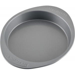 Farberware Nonstick Bakeware Baking Pan / Nonstick Cake Pan, Round - 9 Inch, Gray, 1 Count (Pack of 1)