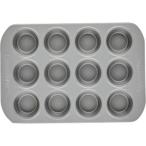 Farberware 12-c. Nonstick Nonstick Bakeware Muffin Pan, Gray