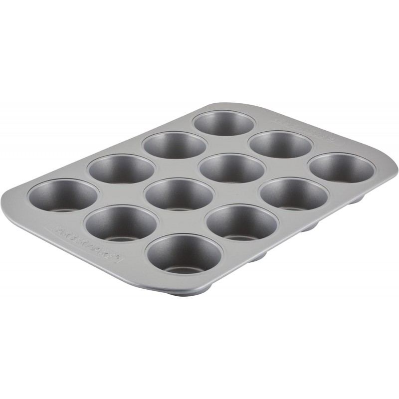 Farberware 12-c. Nonstick Nonstick Bakeware Muffin Pan, Gray