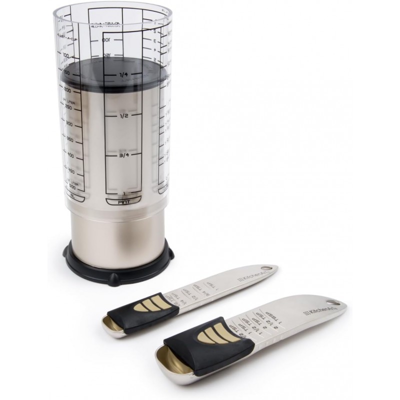 KitchenArt 2 Cup Pro Essentials Gift Set, 6.5x6.5x7