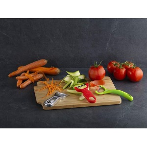 Kuhn Rikon Julienne Peeler with Blade Protector, Stainless Steel Handle