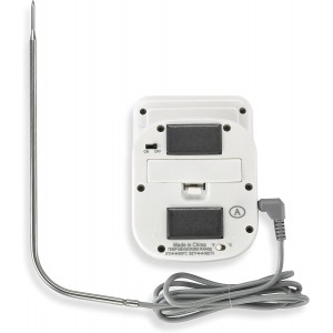 Polder Digital In-Oven Thermometer/Timer, White