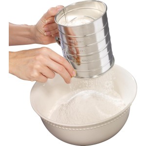 GoodCook Everyday Hand Crank Sifter with Wood Knob, 3 Cup Capacity