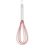 Cuisipro 10-Inch Silicone Flat Whisk, Red