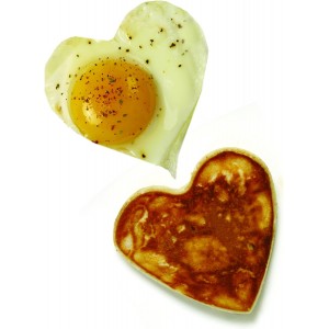Norpro Nonstick Heart Pancake/Egg Rings, Set of 2