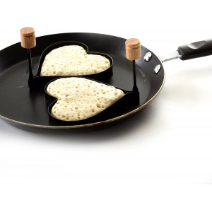 Norpro Nonstick Heart Pancake/Egg Rings, Set of 2