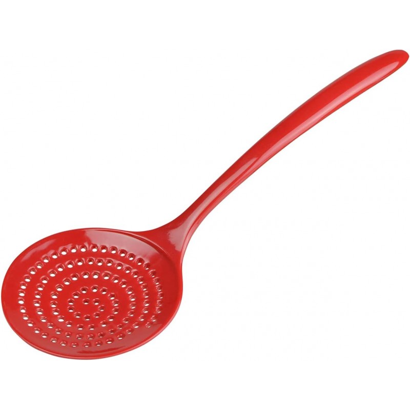 Gourmac 12-Inch Melamine Skimmer, Red