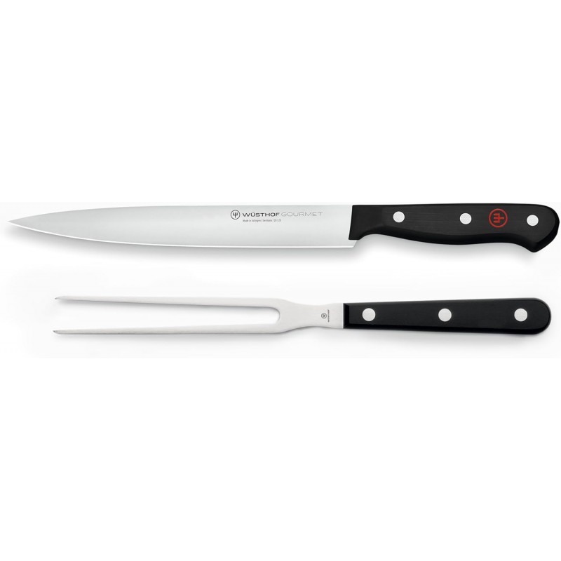 WÜSTHOF Gourmet 2-Piece Carving Knife Set,Black
