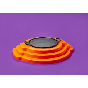 Lodge BOLD 14 Inch Seasoned Cast Iron Pizza Pan, Design-Forward Cookware