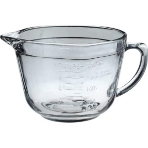 Anchor Hocking Batter Bowl, 2 Quart Glass Mixing Bowl