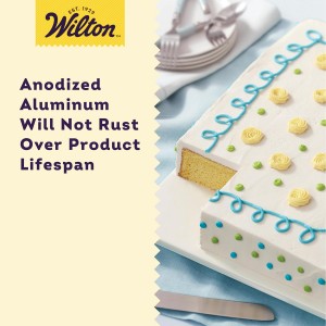 Wilton 11 x 15 Inch Aluminum Baking Sheet Pan, 2-Inch Deep Cake Pan, Even Heating, Rust-Resistant, Professional Quality, Packaging May Vary
