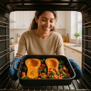 HIC Kitchen Roasting Baking Broiler Rack, Chrome-Plated Steel, Holds Smaller Food Securely, 12 x 7.75 x 1.5-Inches