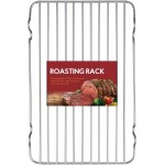 HIC Kitchen Roasting Baking Broiler Rack, Chrome-Plated Steel, Holds Smaller Food Securely, 12 x 7.75 x 1.5-Inches
