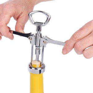 KitchenCraft Double Handled Chrome Wing Corkscrew