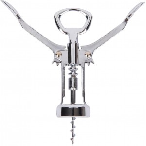 KitchenCraft Double Handled Chrome Wing Corkscrew
