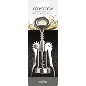 KitchenCraft Double Handled Chrome Wing Corkscrew