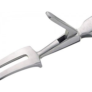 MasterClass Stainless Steel Carving Fork with Guard, for Meat and All Roasts, Comfortable Grip, 28 cm (11