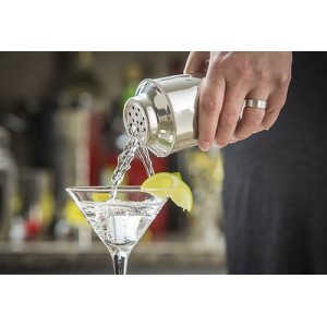 TableCraft 3-Piece Stainless Steel Cocktail Shaker, 8-Ounce