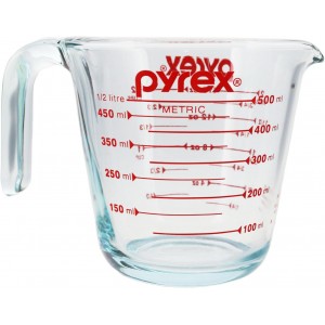 Pyrex 6001075 2 Cup Glass Measuring Cup - Made in USA
