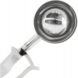Zeroll - 2006 Zeroll Universal Standard Length EZ Disher Food Portion Control Scoop Designed for Right or Left Hand Use Dishwasher Safe NSF Approved, 3-Inch, White