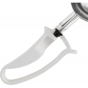 Zeroll - 2006 Zeroll Universal Standard Length EZ Disher Food Portion Control Scoop Designed for Right or Left Hand Use Dishwasher Safe NSF Approved, 3-Inch, White