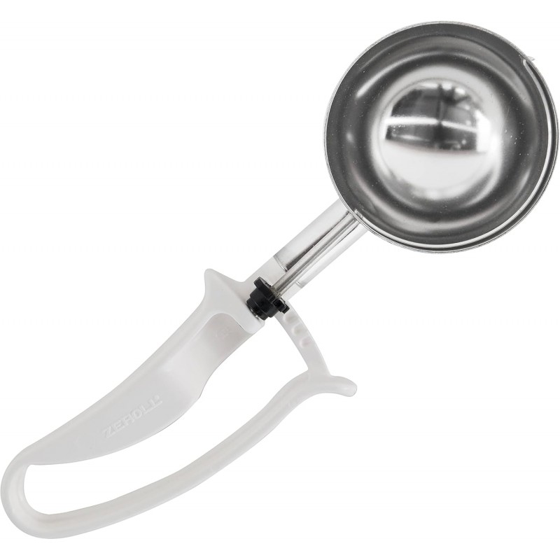 Zeroll - 2006 Zeroll Universal Standard Length EZ Disher Food Portion Control Scoop Designed for Right or Left Hand Use Dishwasher Safe NSF Approved, 3-Inch, White