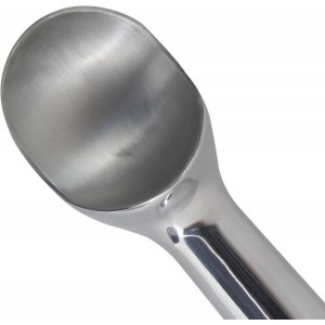 Zeroll 1012 Original Ice Cream Unique Liquid Filled Heat Conductive Handle Simple One Piece Aluminum Design Easy Release 24 Scoops per Gallon Made in USA, 3-Ounce, Silver