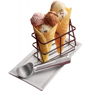 Zeroll, Size 20, in Silver 1020 Original Ice Cream Unique Liquid Filled Heat Conductive Handle Simple One Piece Aluminum Design Easy Release 40 Scoops per, 2-Ounce