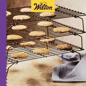 Wilton Excelle Elite 3-Tier Cooling Rack for Cookies, Cake and More - Cool Batches of Cookies, Cake Layers or Finger Foods, Black