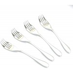 Knork Gloss Forks, Set of 4, Gloss Stainless Steel