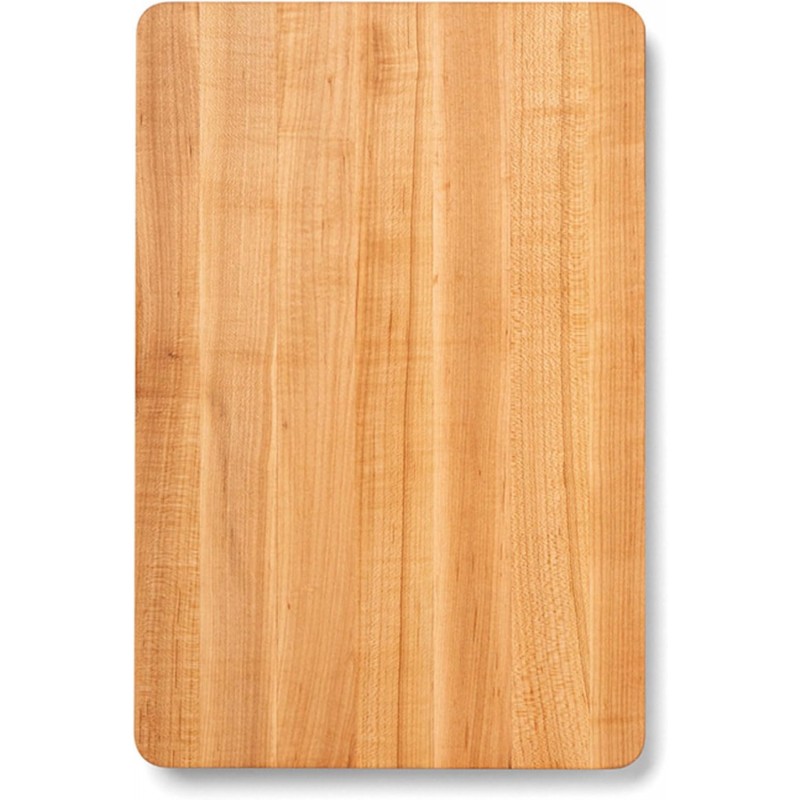 Chop-N-Slice Series Rectangular Maple Cutting Board, 16" x 10" x 1", 4.5 lb – Reversible Edge-Grain Butcher Block, Made in the USA