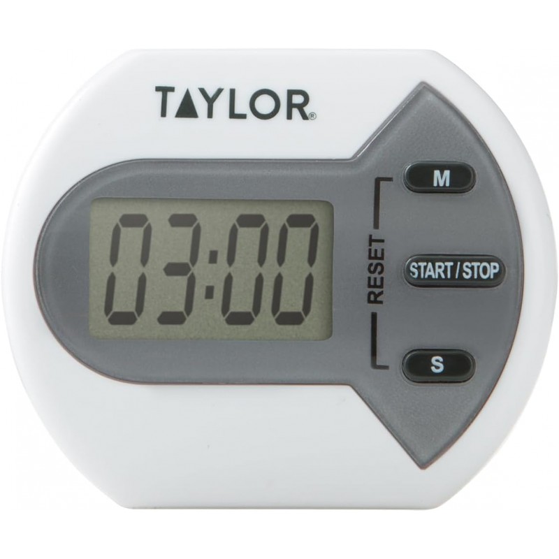 Taylor Digital Timer Counts Up and Down for School, Learning, Projects, and Kitchen Tasks