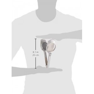 Westmark Mushroom & Egg Slicer – Heavy-Duty Aluminum Cutter with 7 Stainless Steel Blades for Even Slices, Multi-Purpose Food Slicer for Mushrooms, Eggs, Strawberries & Kiwi, Kitchen Essentials